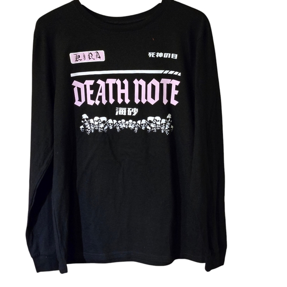 Death Note Amane Black & Pink Long Sleeve Tee Anime/Manga Character Women size M - Picture 12 of 12